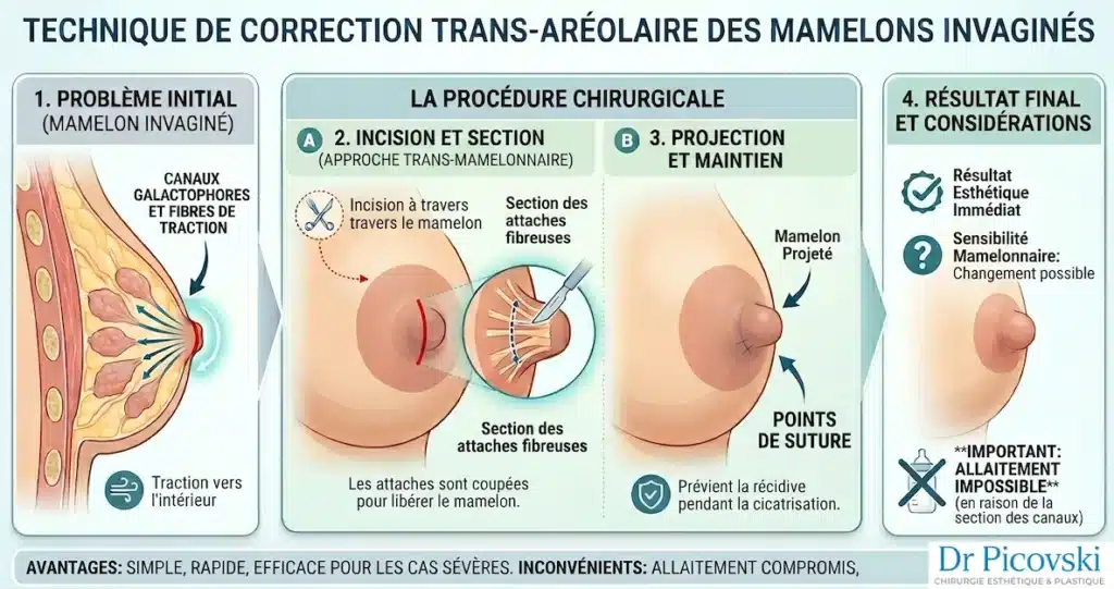 correction des mamelons invaginés