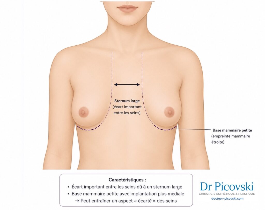seins écartés