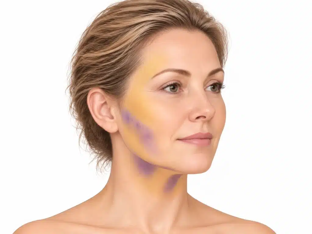 oedèmes et ecchymoses après lifting visage